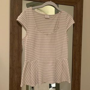 Anthropologie peplum top
